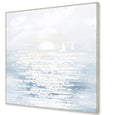 Distant Boats Framed Canvas