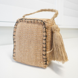 Stitch Jute Door Stop Natural/Black