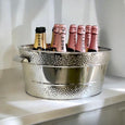 Dotted Border Stainless Steel Champagne Bucket 46cm in a styled entertaining setting
