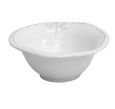 Dragonfly Stoneware White Salt Bowl with embossed dragonfly detail and white glazed stoneware finish, ideal for serving salt, spices and condiments.