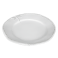 Dragonfly Stoneware White Side Plate with embossed dragonfly motif, beaded edge detailing and timeless white glazed stoneware finish.