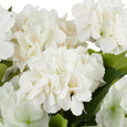 Hydrangea Peony Mix in Clear Glass Vase White 47cm