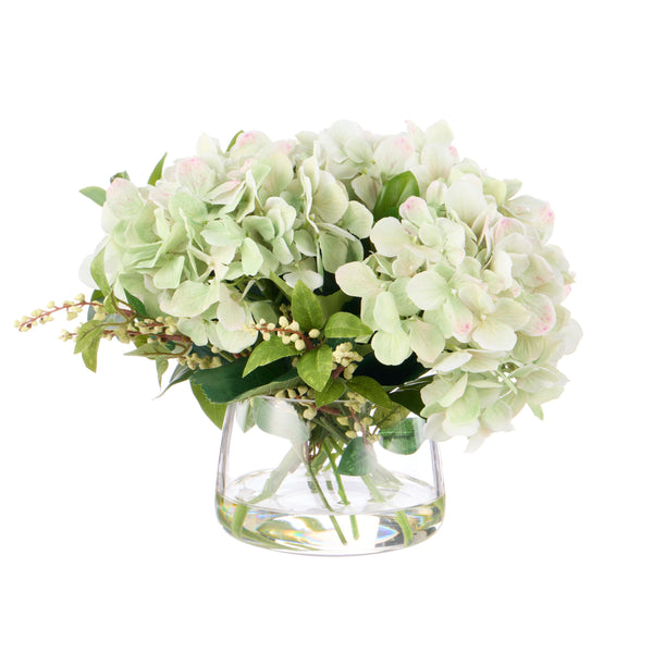 Hydrangea Nite Berry in Classic Bowl Green