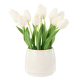 Tulip Bunch in Gianni Pot White