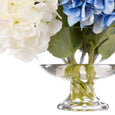 Hydrangea Mix in Dahlia Bowl Blue & White