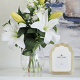 Ella Resin Frame Gold 5x7" - Hamptons Style
