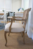 Emilia Rattan Carver Dining Chair