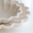 Flor Marble Bowl 30cm White - Hamptons Style