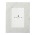 Fonte Marble Frame 4 x 6 inch white marble photo frame with ribbed detailing