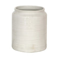 Franco Rustic White Utensil Holder crafted from glazed white stoneware with a rustic textured finish and timeless kitchen styling.