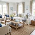 French Contemporary Coffee Table Weathered Oak - Hamptons Style