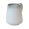 Angled view of French Stoneware Jug 1.2L showing artisan reactive glaze finish, pouring spout and curved handle.