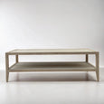 French Contemporary Coffee Table Weathered Oak - Hamptons Style