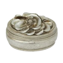 Gardenia Oval Trinket Box