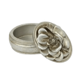 Gardenia Oval Trinket Box - Hamptons Style