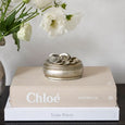 Gardenia Oval Trinket Box - Hamptons Style