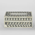 Aurora Bone Inlay Tissue Box Grey/White