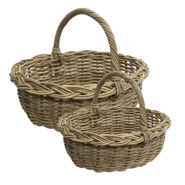 Grove Oval Harvest Basket (Set/2)