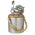 Hampton Entertaining Ice Bucket Set with Bamboo Handle – 5 Piece - Hamptons Style