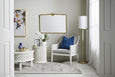 Allie Hamptons Armchair White & Grey