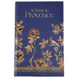 At Home in Provence decorative book box featuring a deep navy cover with ornate gold floral illustrations and vintage-inspired lettering.