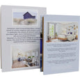 Large Hamptons Lifestyle decorative book box set of two with coastal home and interior covers 