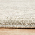 Close-up showing the soft 10mm pile of the Harley Silver Rug