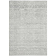 Harley Silver Rug with softly distressed silver grey and ivory traditional pattern