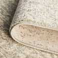 Harley Silver Rug folded to show polypropylene pile and backing construction