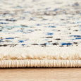 Side profile of the Harley White Rug showing the plush 10mm polypropylene pile texture
