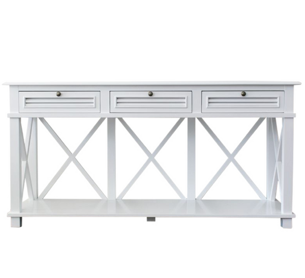 Haven Console 3 Drawer White