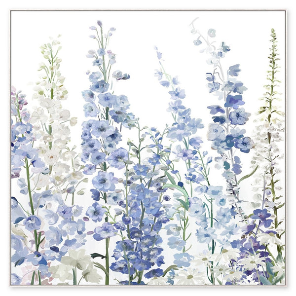 Blue Flower Field Canvas