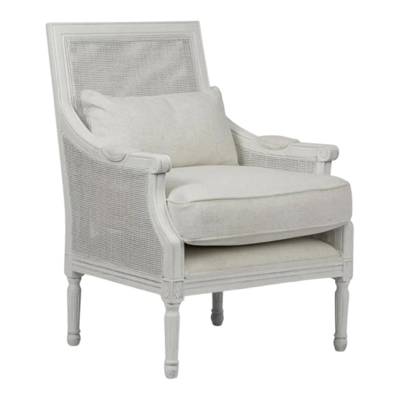 Hicks White Armchair