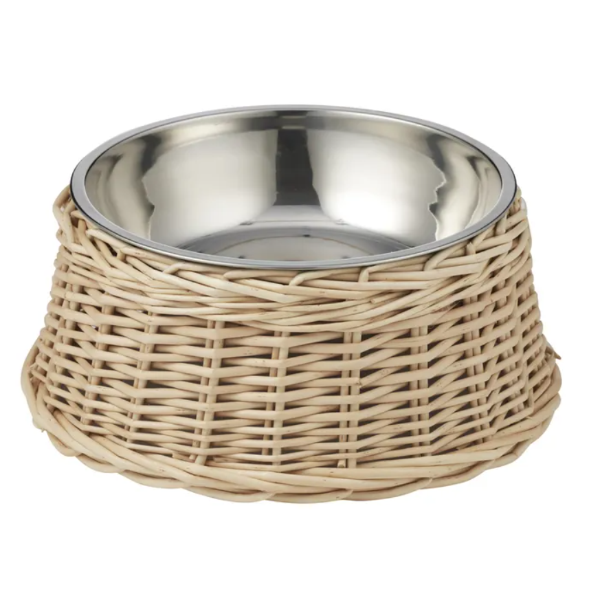 Hudson Willow/Stainless Steel Pet Bowl