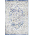 Hunter Ocean Rug featuring a distressed transitional design in soft ocean blue, ivory, and warm neutral tones