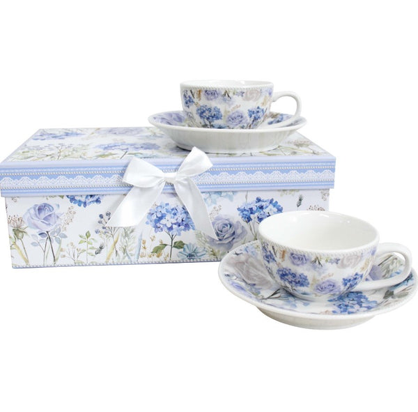 Hydrangea Blooms Tea Cup & Saucer Set/2