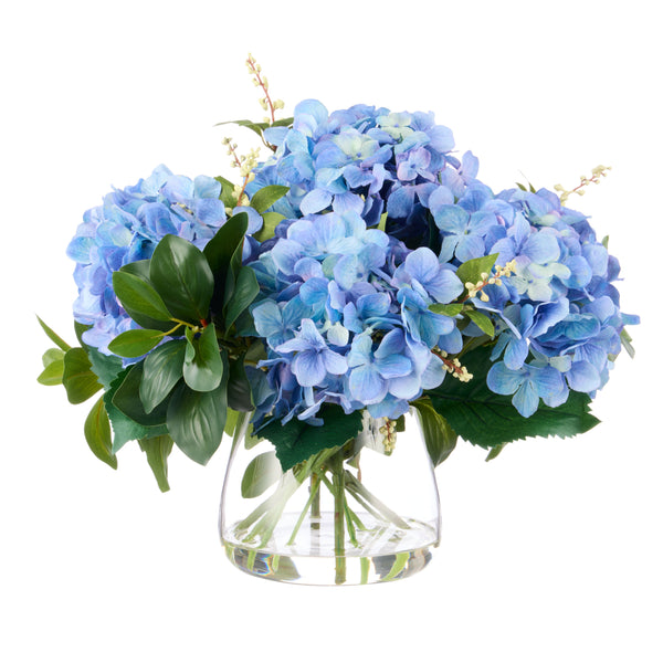 Hydrangea Lush Leaf-Classic Bowl Blue