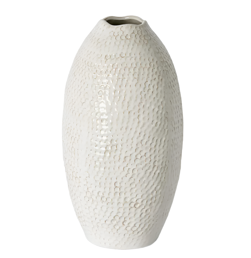 Jaylen Tall Vase Cream