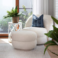 Kelsey Side Table White Wood Grain - Hamptons Style