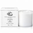 Lantern Cove Hamptons Coconut & Citrus 350g scented candle with white gift box
