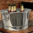 Large Champagne Party Tub with Logo 49cm in a styled entertaining setting