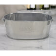 Large Oval Stainless Steel Champagne Bucket 58cm with product details visible