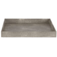 Lennox Tray Dappled Grey decorative square tray with textured silvery grey finish on white background