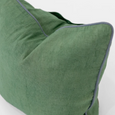 Linen Piped Green & Blue Lounge Cushion 55cm