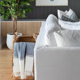 Birkshire Slip Cover Modular Sofa - White Linen Option 2 - Hamptons Style