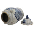 Lotus Porcelain Lidded Ginger Jar Large