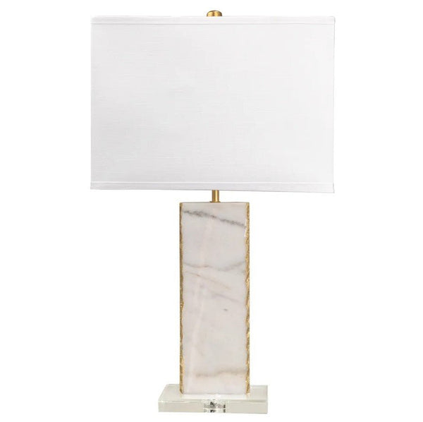 Lumière Marble Table Lamp with Gold Detail - Hamptons Style