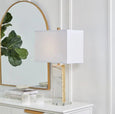 Lumière Marble Table Lamp with Gold Detail - Hamptons Style
