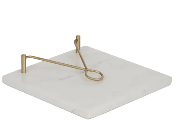 Marble/Brass Napkin Holder