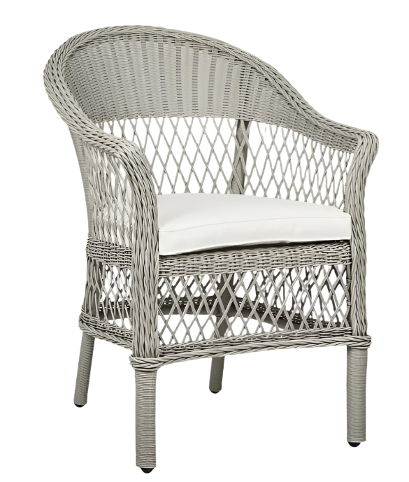 Marco Aluminium Synthetic Wicker Outdoor Chair Grey